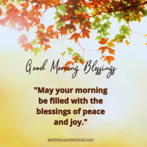 Good Morning Blessings