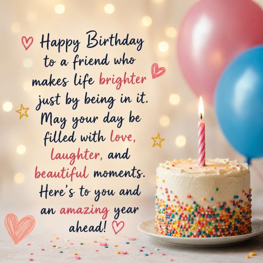 Happy Birthday Wishes For Friends