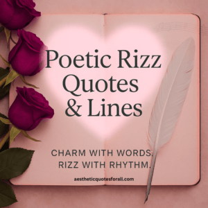 Poetic Rizz lines and quotes