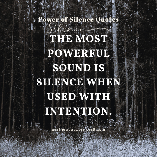 Power of Silence Quotes