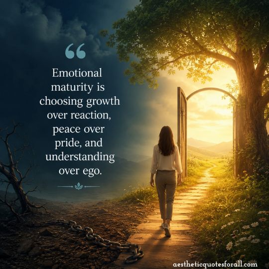 Emotional Maturity Quotes